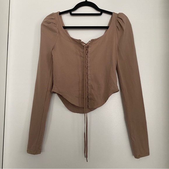 BNWT Free People Lace up top in size Small - Picture 4 of 7